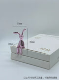 Rabbit Figurine Long-Eared Rabbit Statue Home Office Desktop Decoration Car Central Control Easter Bunny Art Ornaments Amagi