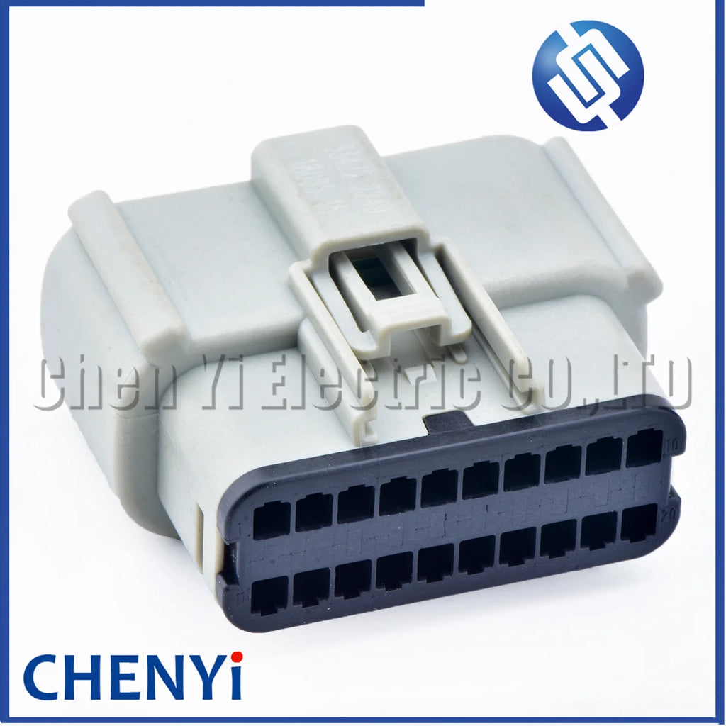 Grey 20 Pin Autowaterproof connector female or male excavator panel Plug With Pins 33472-2749 33472-2249 For JCB