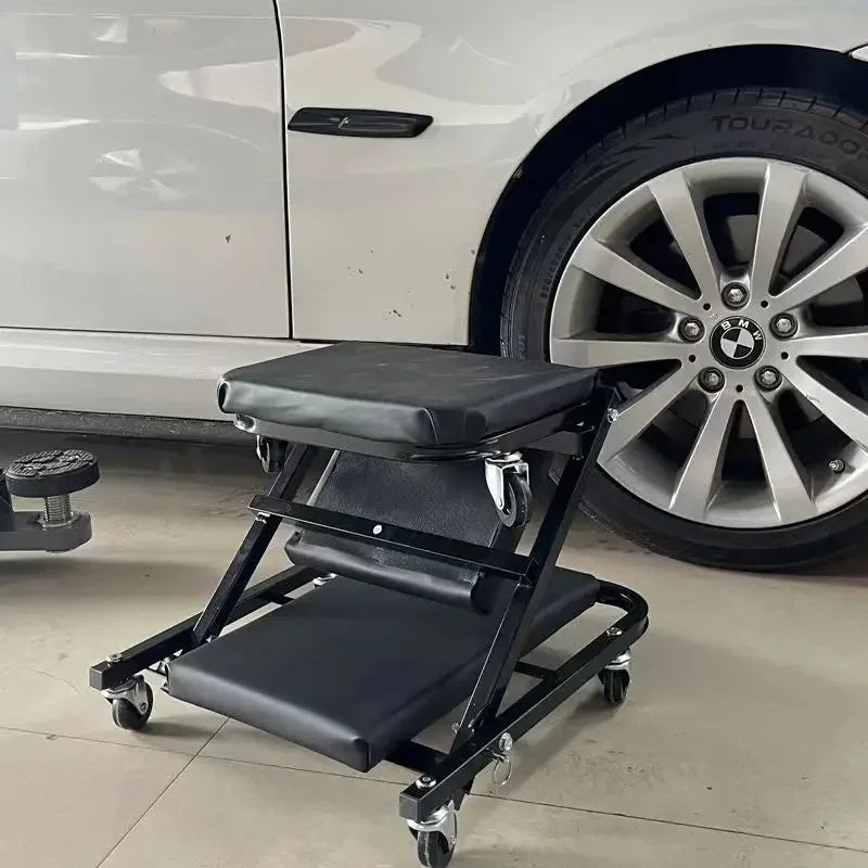 Folding Car Repair Stool Auto Maintenance Work Bench Chair Bed Auto Workshop Wheels Roller Car Creeper Seat Roller Seat Amagi