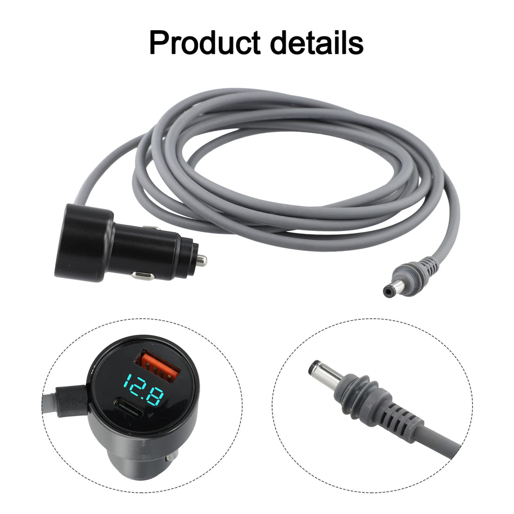 Digital Display Car Power Cable For Starlink Mini Power Cable 12V-24V Adapter to DC Power Cable PD cable Car Charger Power Cord