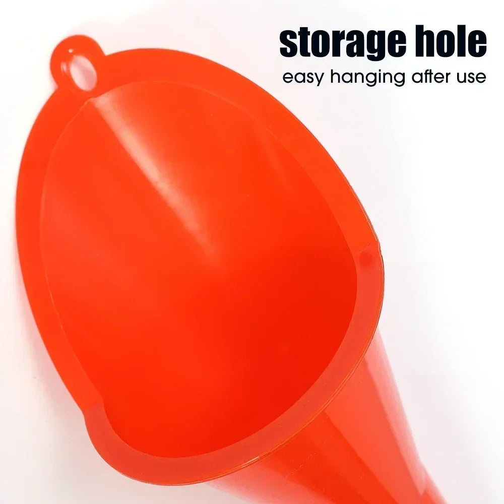 Car Long Stem Funnel Oil Fuel Filling Tools Anti-splash Plastic Oil Funnel Motorcycle Refueling Tools Auto Accessories Amagi