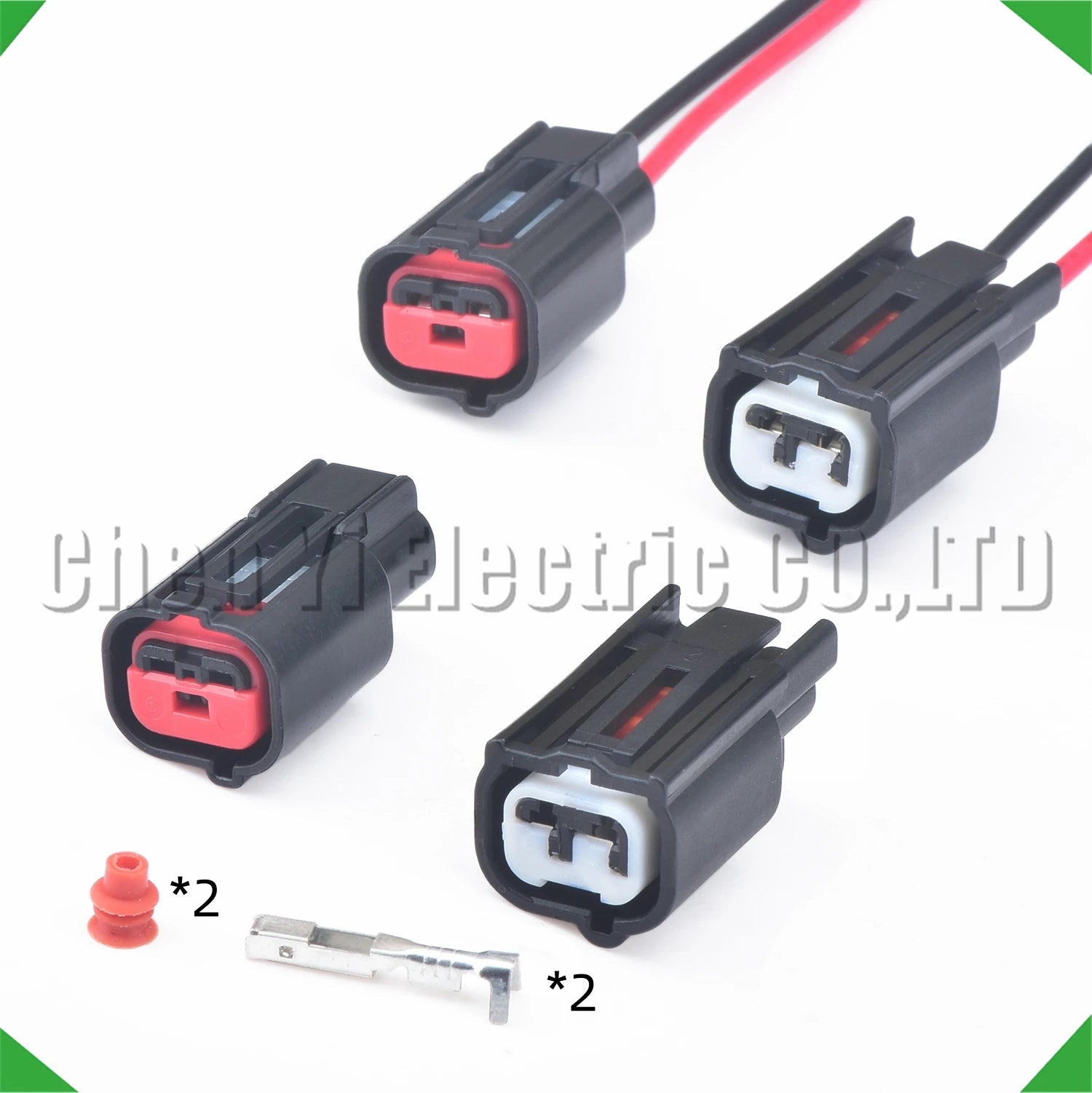 2 pin automobile connector speaker solenoid valve vacuum regulator intake manifold sole...
