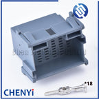 1 set 18 Pin Car grey Connector Male Female Quick Connector Car Harness Connector Plug 1-967624 1-967629 With Pins