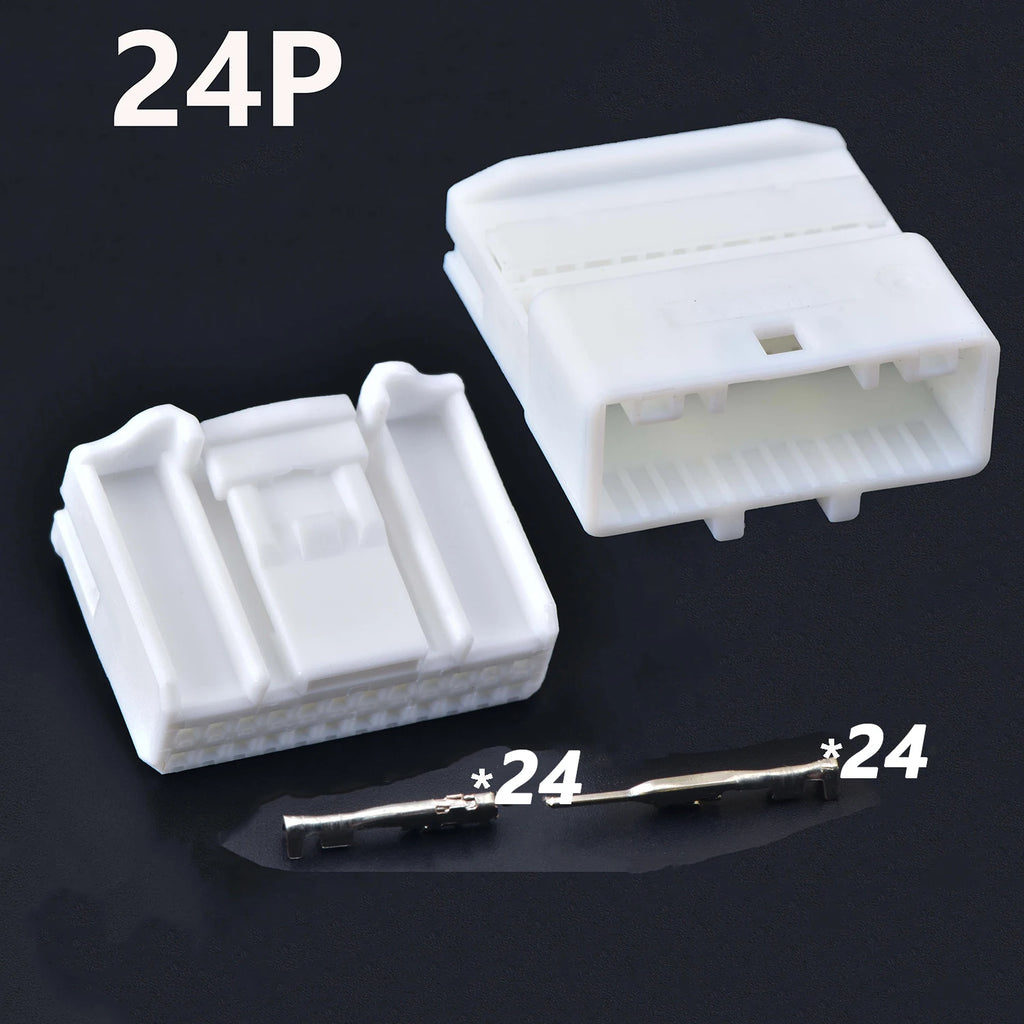 1 Set 24 Pin male or female 1376103-1 1318917-1 Automotive Audio Navigation Rearview Wire Connector Socket Auto Plug 1473413-1