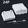 1 Set 24 Pin male or female 1376103-1 1318917-1 Automotive Audio Navigation Rearview Wire Connector Socket Auto Plug 1473413-1