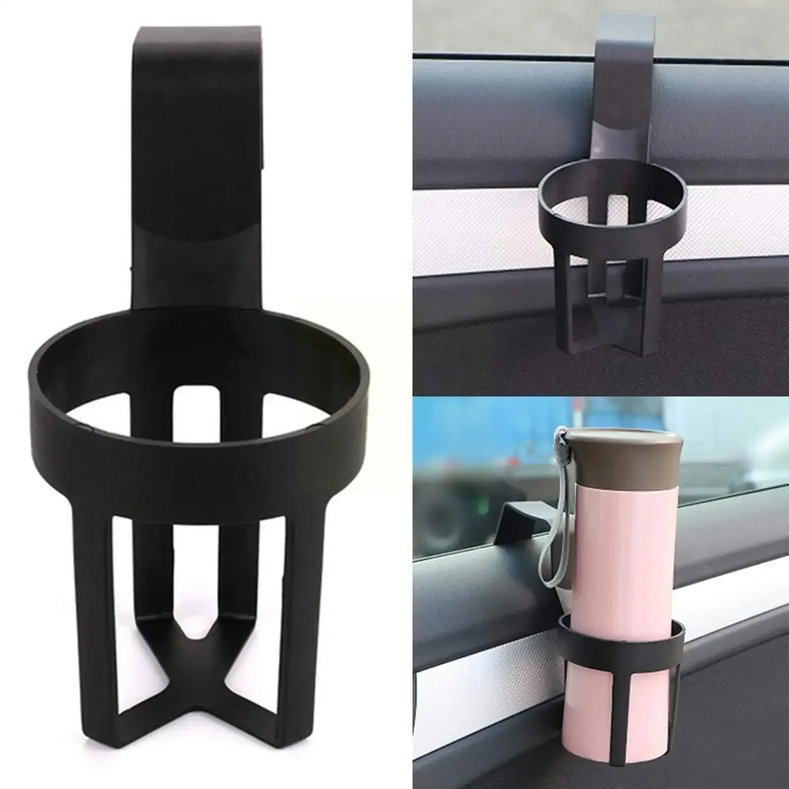 Car Cup Holder Durable Plastic Water Bottle Stand, Vehicle Interior Accessories, Space Saving Design, Easy Install, Convenient