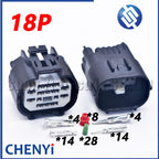 18 Pin Auto waterproof connector Front and rear bumper radar plug Headlamp socket 6188-5910 6188-5911 For CHANA Trumpchi BYD