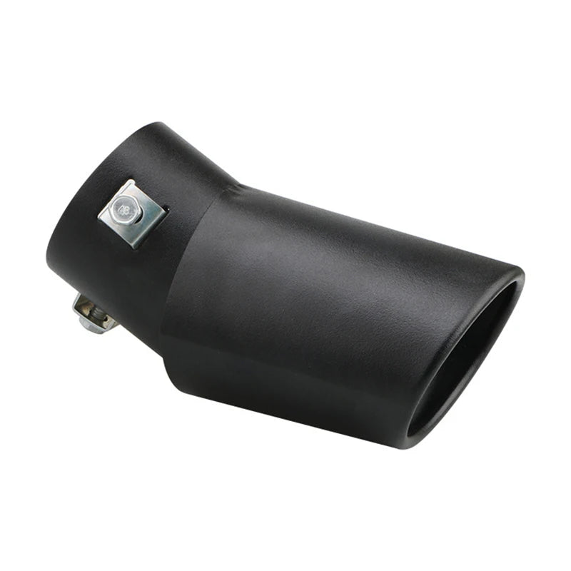 Universal Car Exhaust Tip Round Aluminum ALloy Muffler Tail Trim Rear Auto Exhaust Pipe Nozzle Silencer Pipe Inlet 63mm