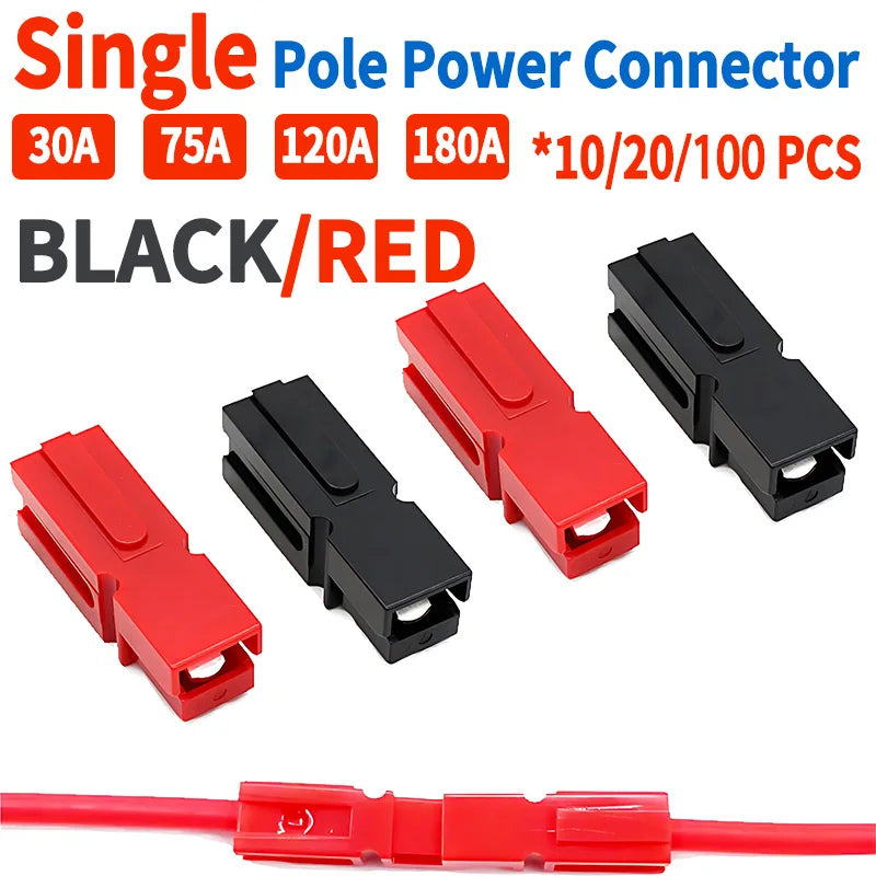 10/50/100/500Pcs  SB30 30A/75A/120A/180A High Current Quick Connect Plug 600V DC for Battery/UPS Power & Solar System