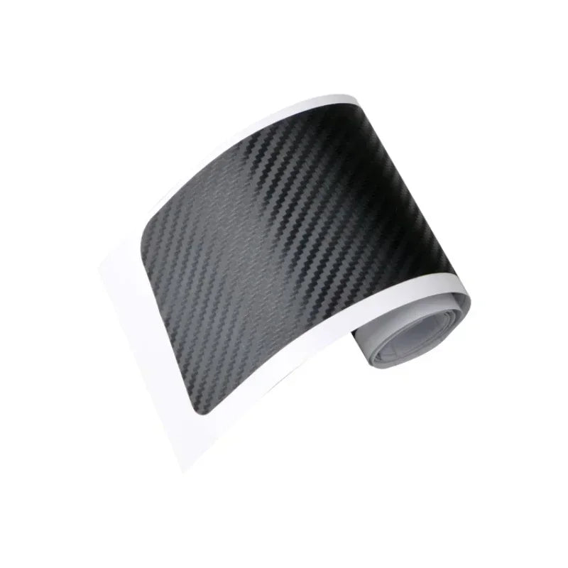90cm Car Rear Trunk Guard Plate Sticker 3D Carbon Fiber Film Rear Bumper Trim Anti-Kicked Scratch Protection Sticker Strip Amagi