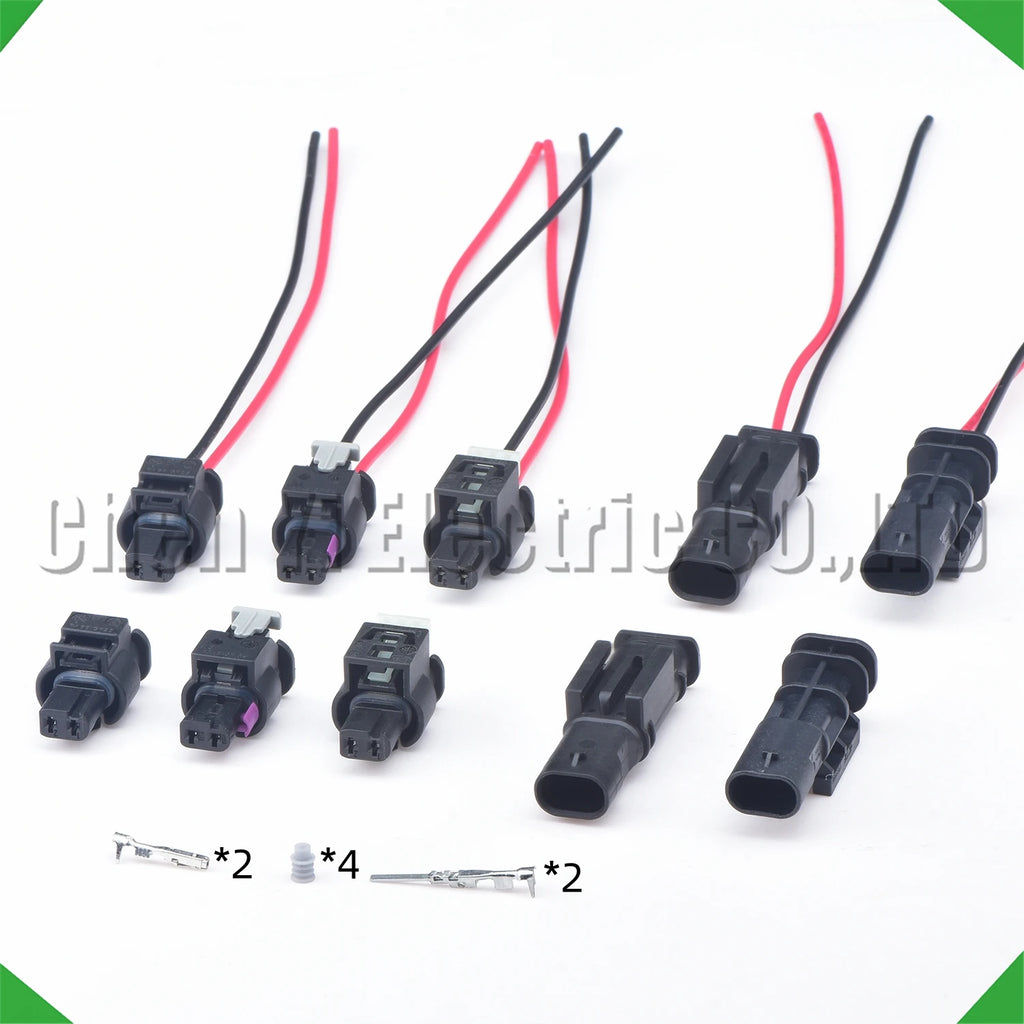 2-pin connector connector daytime running lights lights connector fuel injector
