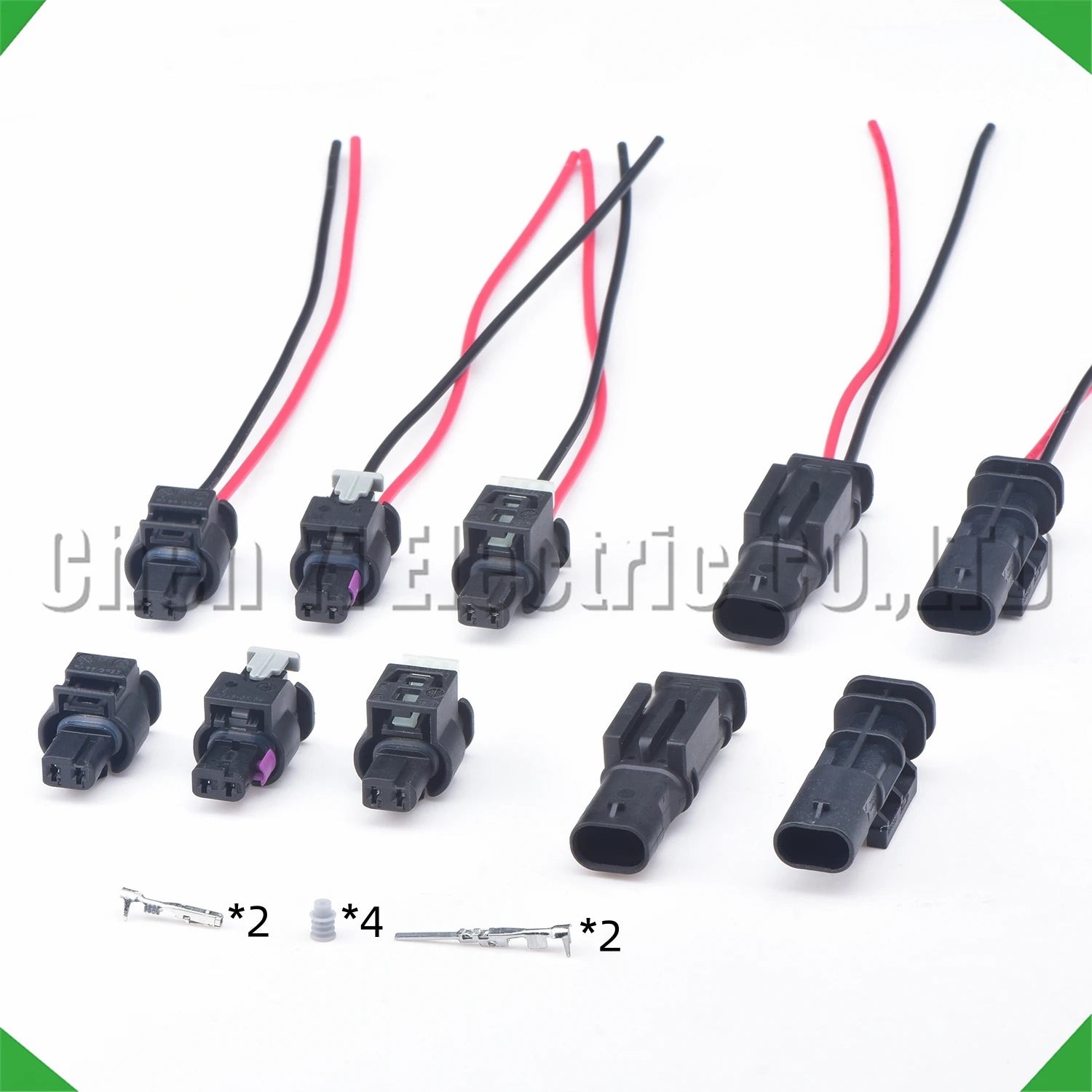 2-pin connector connector daytime running lights lights connector fuel injector