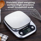 Household Kitchen Scale Baking Precision Food Scale 0.1g Gram Small Desktop Scale Tea Scale High Precision Digital Scale Compact