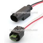 2 Pin Waterproof 0.6mm auto Male Female Connector Air Temp Sensor Reverse Radar Sensor ABS Plug With Wire 7-967570-4 968405-1