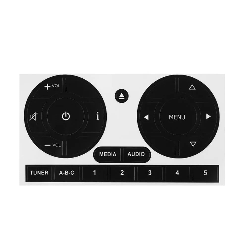 Radio Stereo Worn Peeling Button Repair Kit Decals Stickers For Fiat 500 2011 To 2016 CD Radio Audio Button Repair Stickers