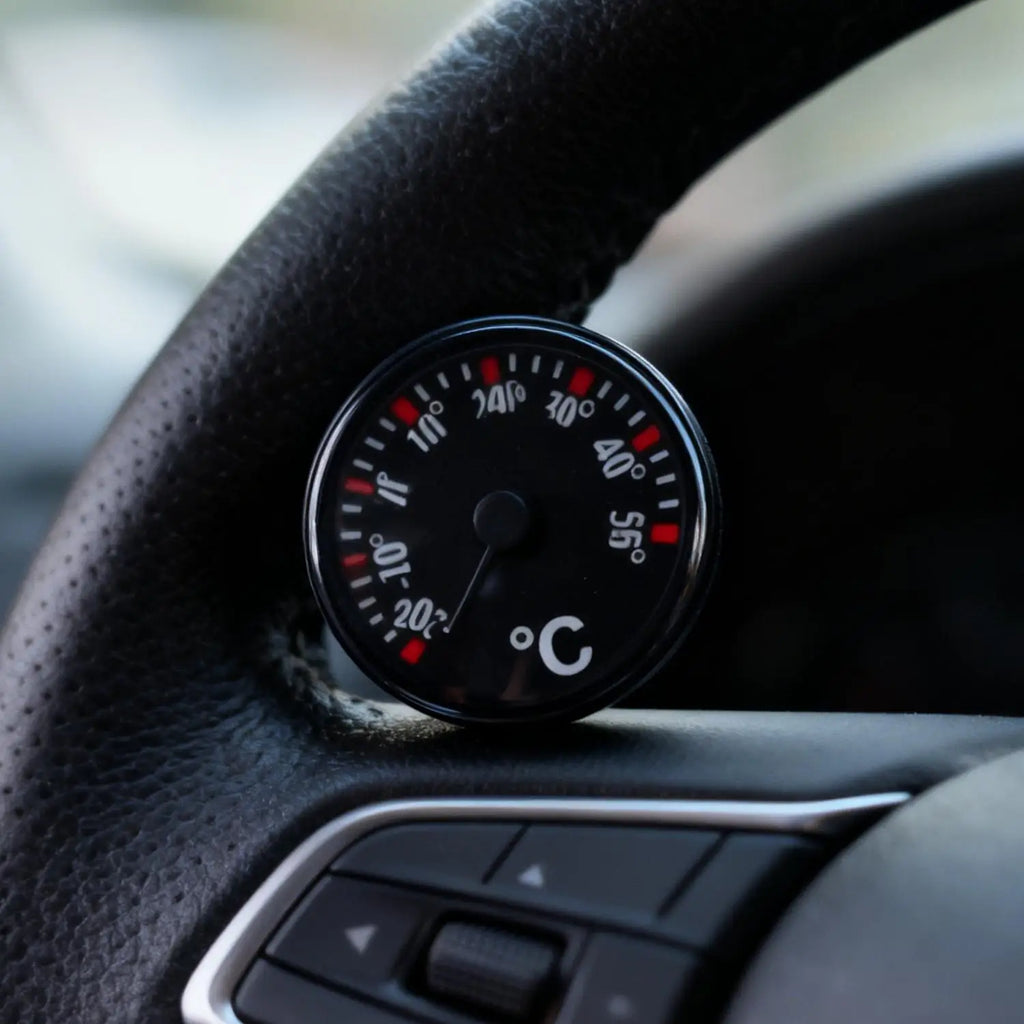 1-20pcs Car High Accuracy Thermometer Car Practical Mini Circular Thermometer Air Vent Ornament Charm 20mm Scale Measurement