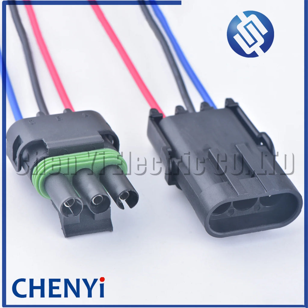 3 Pin 2.5mm Series Automotive Waterproof Connector female or male MAP TPS coil Wire harness Plug Socket 12010717 12015793