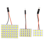 T10 5050 3030 LED Interior Panel Car White Light Reading Lamp Universal Car Trunk Roof Dome Bulb 48 24 12 SMD Lights 12V