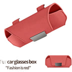 1PC Car Eyewear Organizer Car Glasses Case Suede Material Sun Visor Holder Car Sunglasses Holder Case Glasses Box