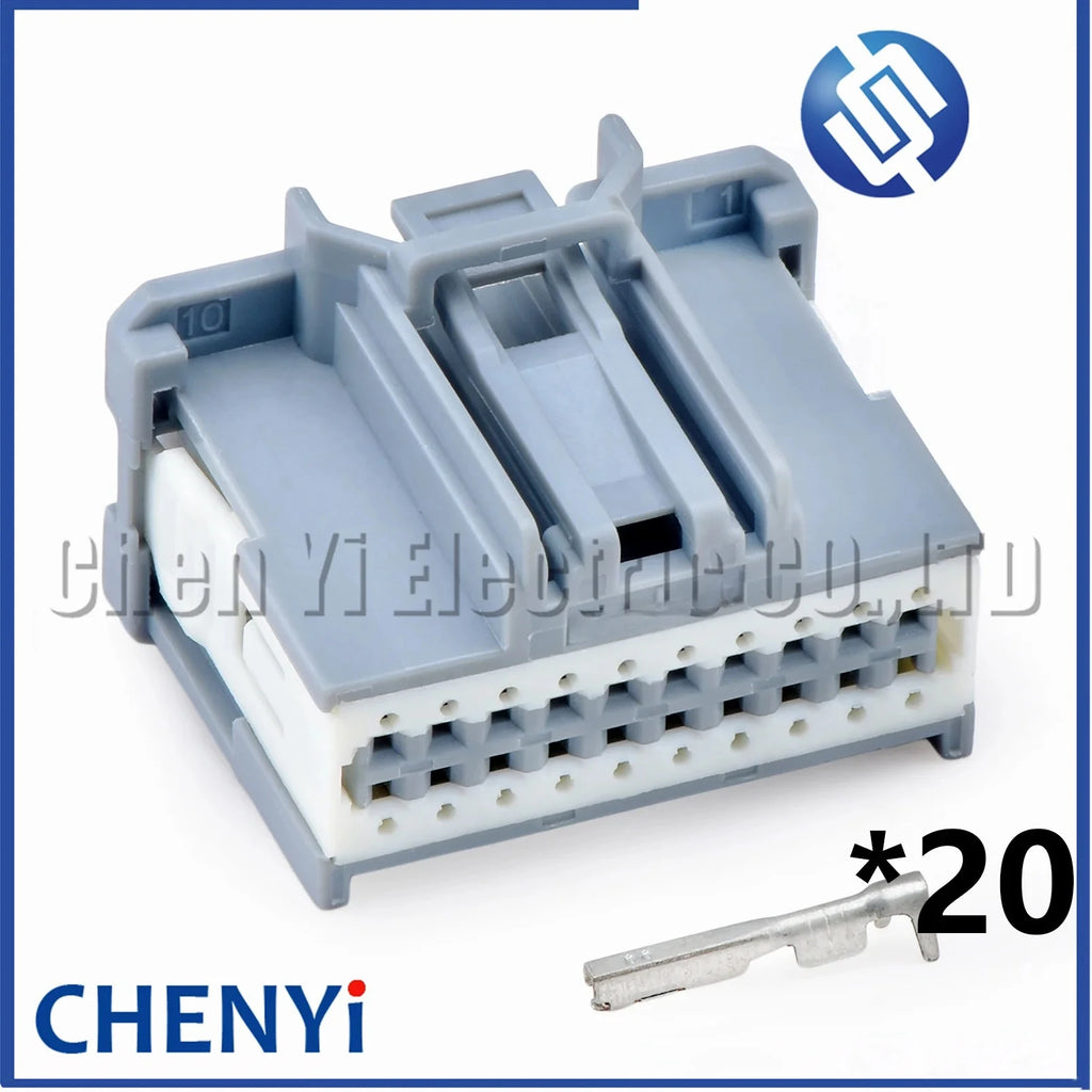 20 Pin Automotive Audio amplifier module connector PCB board harness plug 314101200 7116-4416-02 34729-0200 For Ford Focus