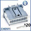 20 Pin Automotive Audio amplifier module connector PCB board harness plug 314101200 7116-4416-02 34729-0200 For Ford Focus