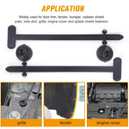 Nylon Cable Tie Buckle Auto Fastener Screw Self-Locking Zip Ties Car Trunk Engine Guard Panel Wire Management Strap Fixed Tools