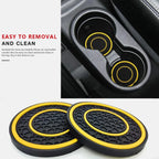 2pcs 7cm Non-slip Car Water Cup Pad Mat for Bottle Holder Coaster Auto Interior Anti-skid Cup Holders Amagi