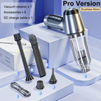 Car Vacuum Cleaner Strong Suction Cleaning Mini Machine Wireless Portable Handhled Blower Machine Air Duster for Home Appliances