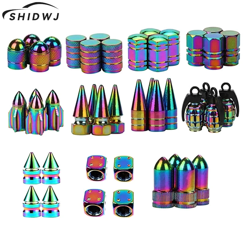 1Pcs Multicolor Tire Valve Stem Caps, Universal Stem Covers for Cars, SUVs, Bike and Bicycle, Trucks, Motorcycles
