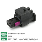 5/10/100 Sets 2P/3P/4P/5P/6P1-1718645-1 1-1670916-1TE type wiring harness connector reversing radar plug waterproof connector