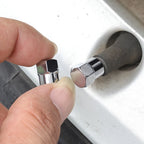 20/10Pcs Car Flat Head Valve Cap Universal Hexagonal Chrome Plated Dust Wheel Nozzle Decor Tyre Valve Stem Caps Auto Accessories