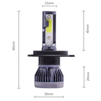 H7 Led Headlight Turbo 24000LM 110W 3570 Chips H1 H4 LED Bulbs Lamps 4300K 6000K 8000K 16000LM 80W H8 H9 H11 Fog Lights Amagi