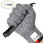 Grade 5 Cut Resistant Gloves Kitchen HPPE Scratch Resistant Glass Cutting Safety Protection for Gardeners Amagi