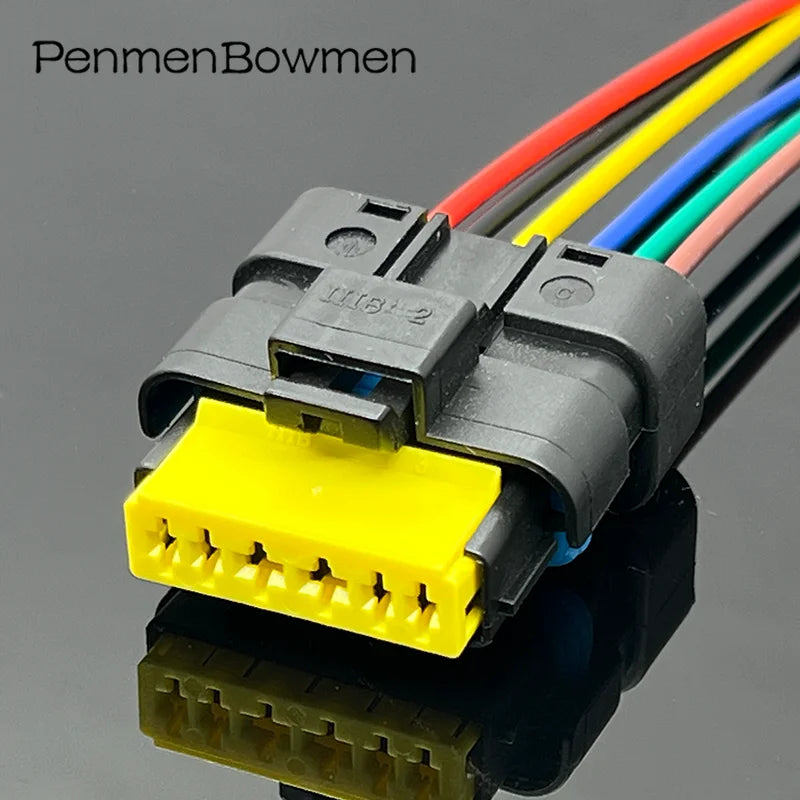 1 Set 2 3 4 5 6 Pin Car Turn Light Lamp Electrical Cable Connectors Female Mal Wire Harness Plug for Renault Peugeot Citroen