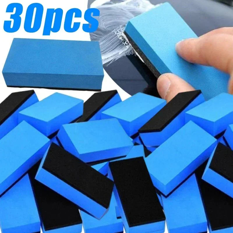 Car Ceramic Coating Sponge Waxing Pad Sponges with Cloth Car Paint Surface Crystal Plating Sponge Block Auto Accessories