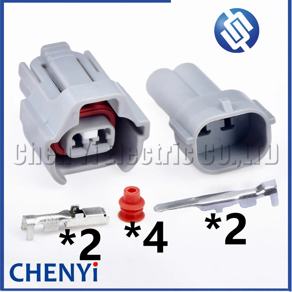 2 Pin Connector Fuel injector plug PA847-02127 15316989 6189-0670 90980-11285 For Toyota Lexus izusu Nippon Denso Naza Nissan