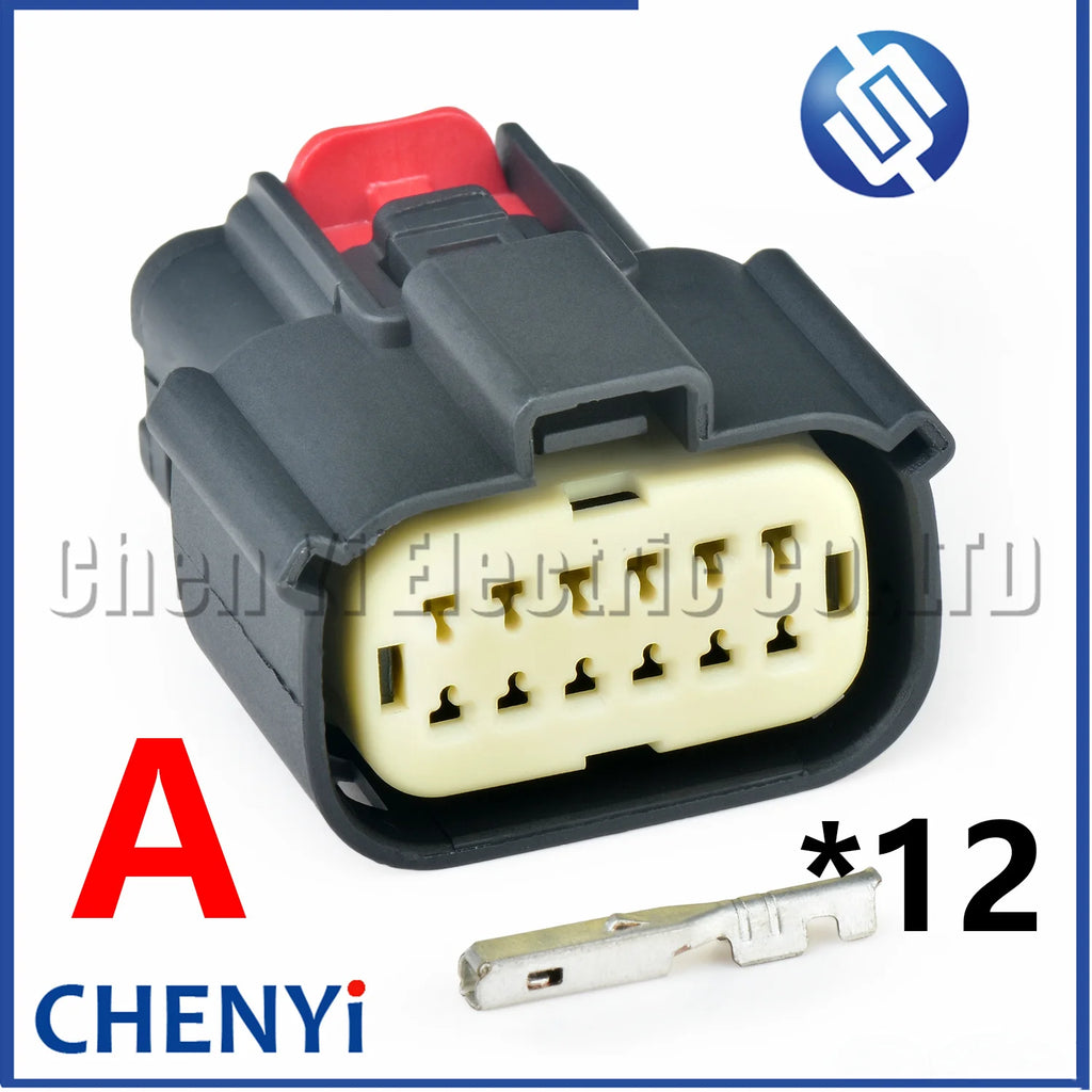 12 Pin Auto waterproof connector car headlight wire harness connector 33472-1260 33472-1259 33472-1206 33472-1207 For GM Ford