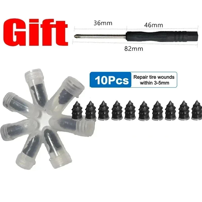 10-500Pcs Premium Tire Repair Nails Quick Puncture Fix Car Motorcycle Anti-Leak Tubeless Tire Emergency Repair Motorcycle Amagi
