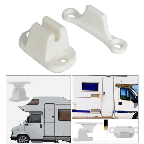 1 Pc Caravan Or Motorhome White Plastic Main Door Catch Retainer Holder CDR7 Car Door Retainer Kit T Shape Door Stop Latch