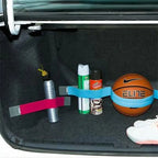Creative Car Trunk Storage Device Hook Loop Strong Adhesion Fixed Straps Solid Color Baggage Debris Anti-drop Magic Sticker Amag