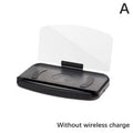 Mobile Phone Holder HUD Car Navigation Projector Head-up Display QI Wireless Charger Car Holder
