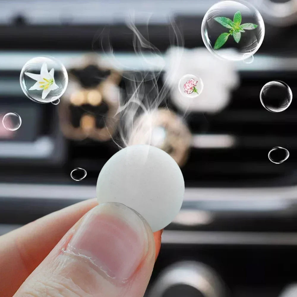 Car Solid Perfume Tablets Air Vent Perfume Refill 5 Flavor Air Freshener Car Interior  Perfume Diffuser Tablet Accessories
