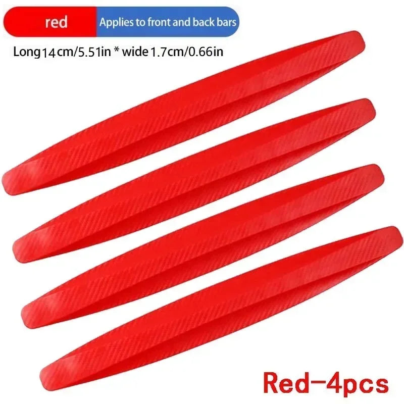 Anti Collision Car Bumper Guard Strip 4Pcs Front Rear Protection Strips Scratch Protector Crash Blade Auto Accessories for Amagi