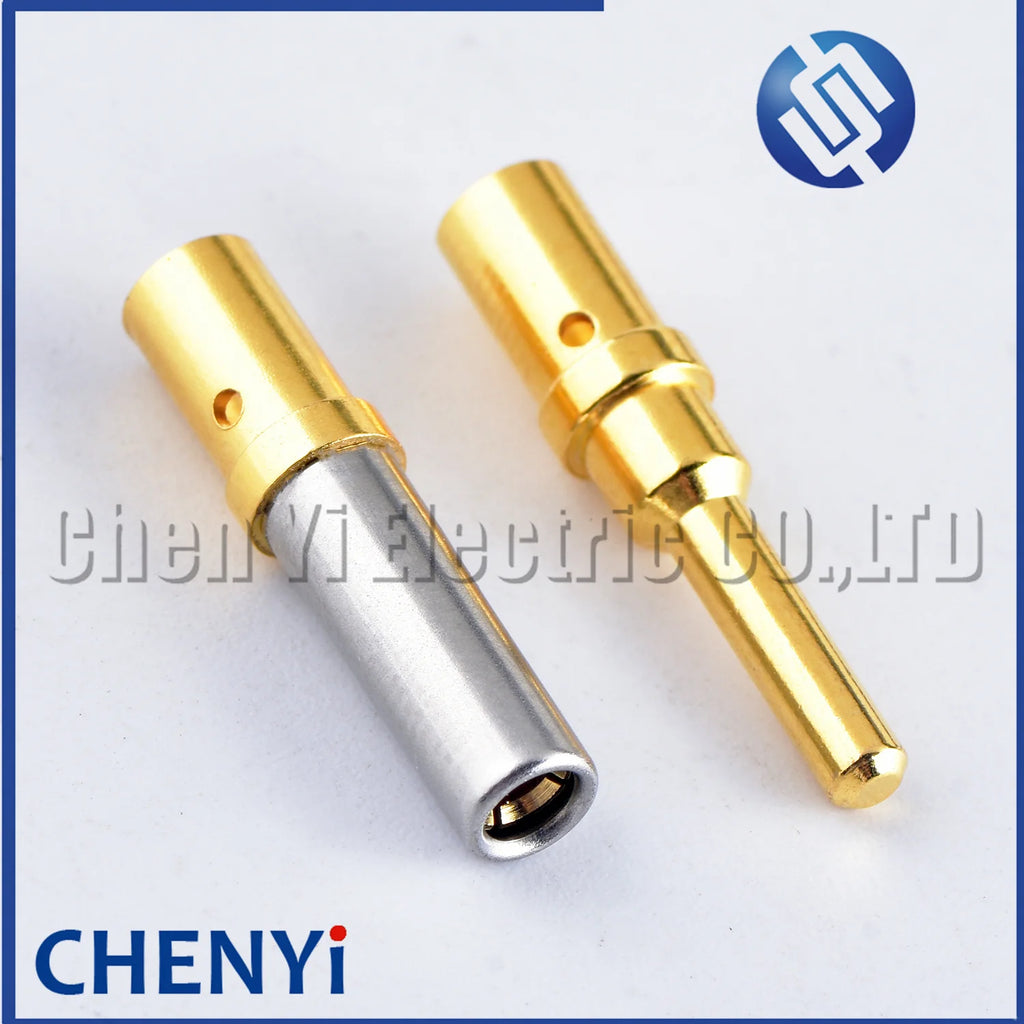 Pin Size 14AWG to 12AWG Automotive Terminal 0460-220-123 0462-210-1231 For Deutsch DTP series Stainless Steel Gold Plate