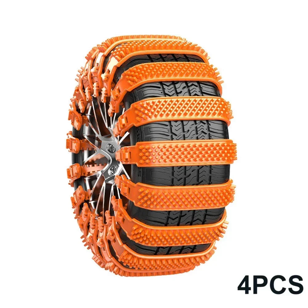 Snow Chain Widen Thicken Car Tire Crawler Type Plastic Anti-skid Chain Winter Wheel Tyre Anti-Slip Ties Emergency Tools Amagi