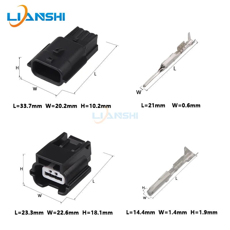 7283(7282)-8852-30 Suitable for the 3p wire harness plug of the high-end headlight ballast of Nissan and Honda