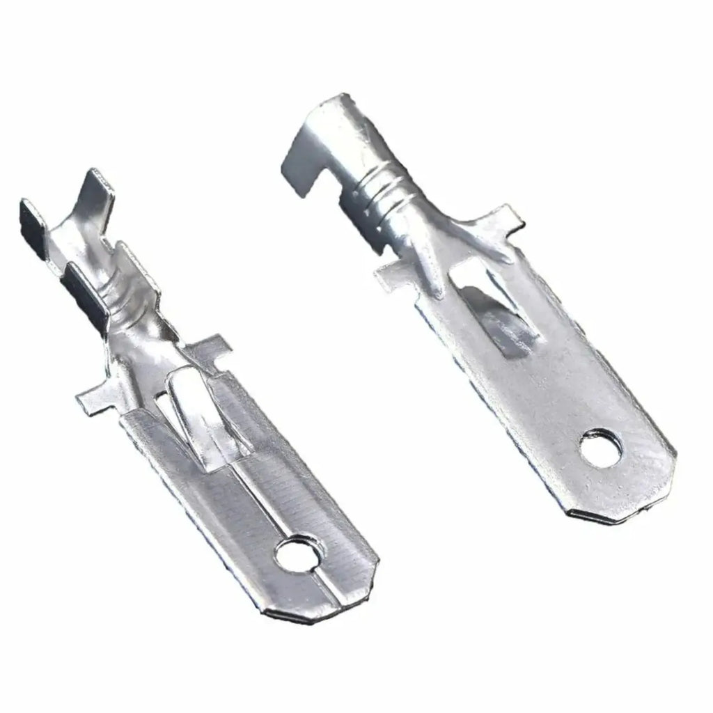 50 pcs 6.3mm Automotive Crimp Terminal Male Spade Connector Brass Pins Auto Splice Wire Terminals DJ611-6.3A G194