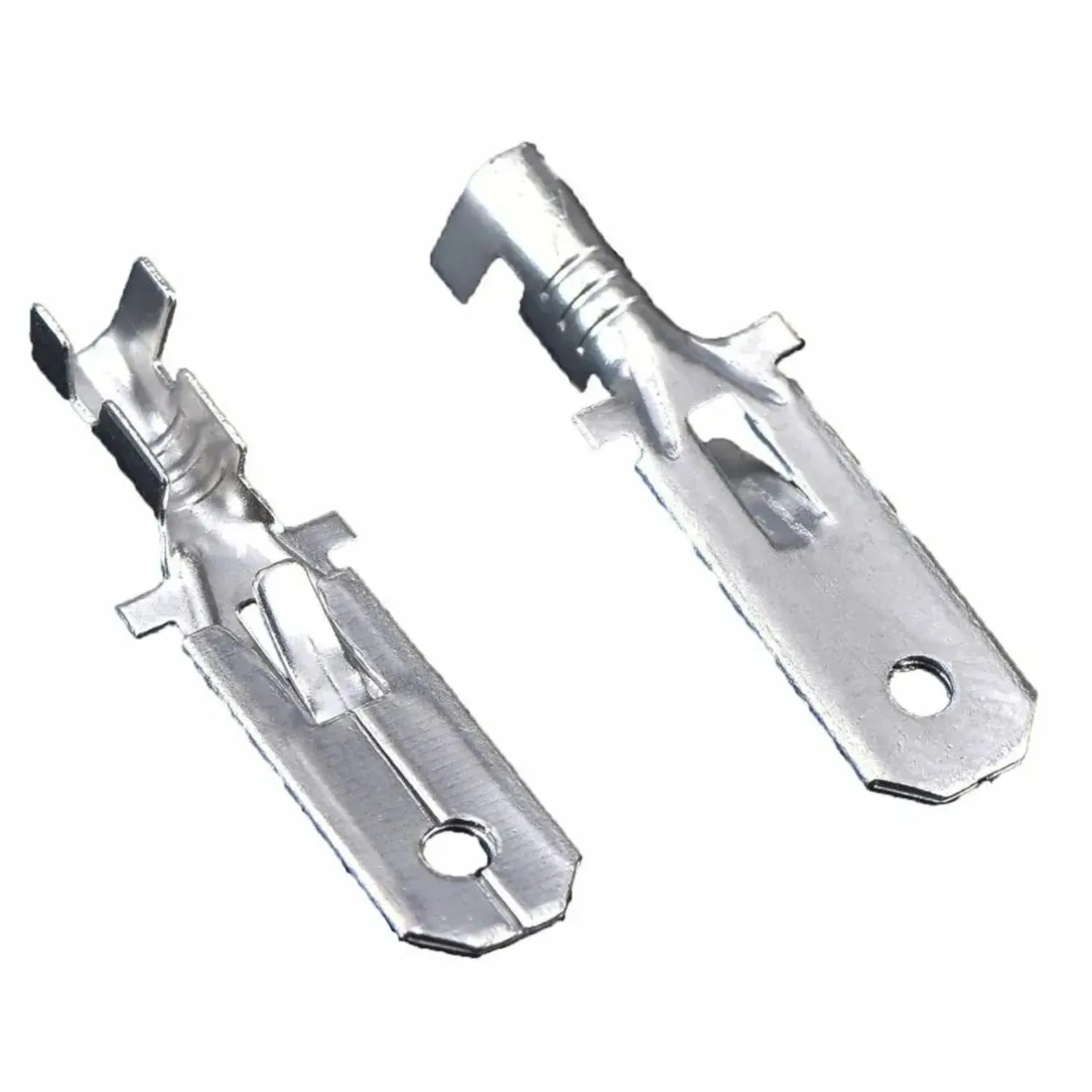 50 pcs 6.3mm Automotive Crimp Terminal Male Spade Connector Brass Pins Auto Splice Wire Terminals DJ611-6.3A G194
