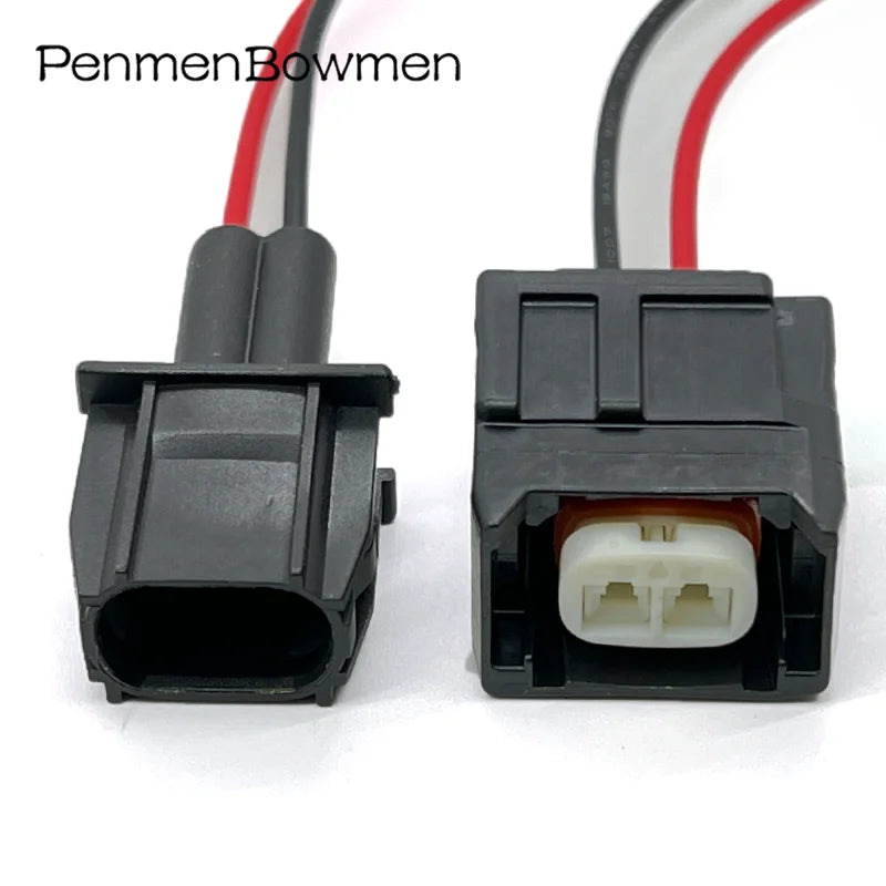 1 Set 2 Pin Auto Diesel Fuel Injector Plug Waterproof Fuel Pump Electronic Connector Cable for 7287-1495-30 90980-12747