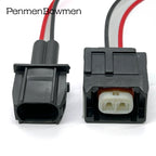 1 Set 2 Pin Auto Diesel Fuel Injector Plug Waterproof Fuel Pump Electronic Connector Cable for 7287-1495-30 90980-12747